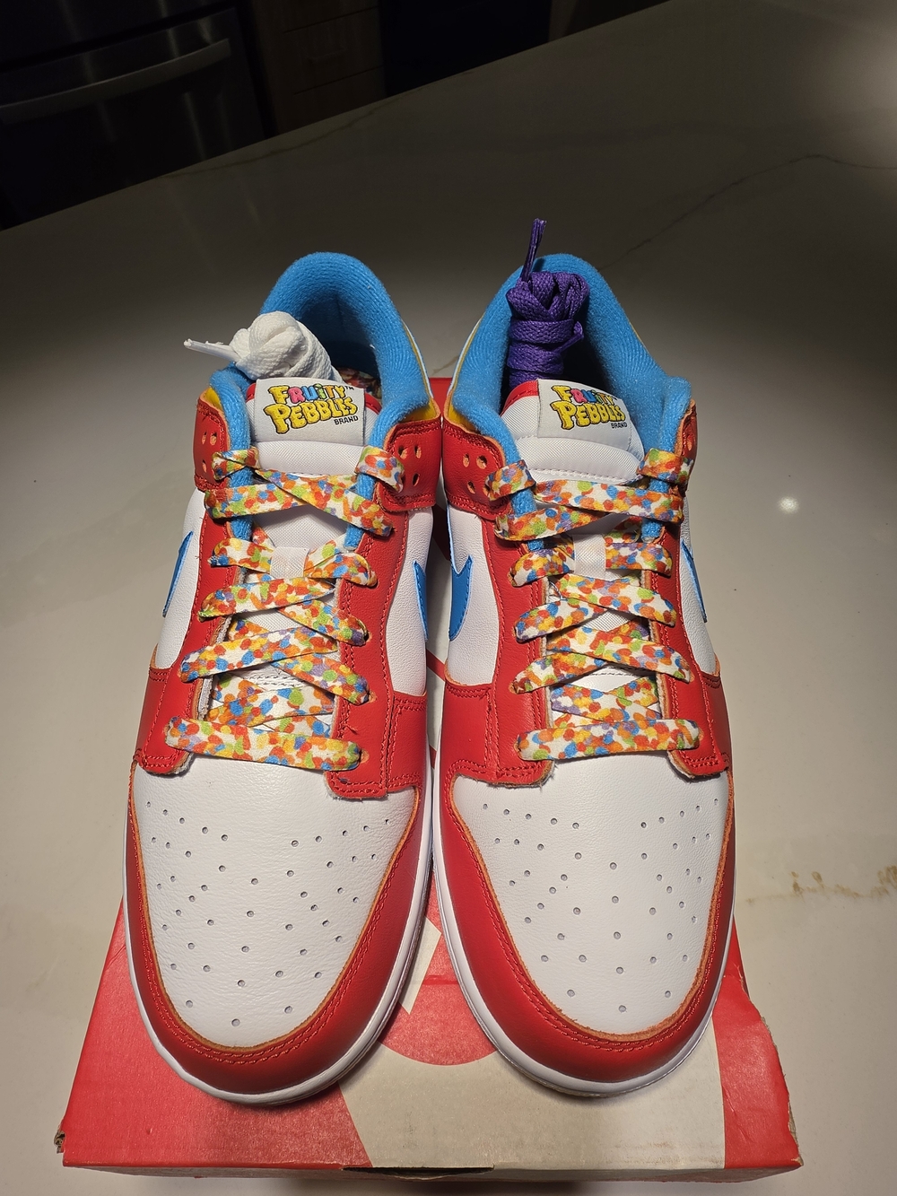 Nike Dunk Low QS Fruity Pebbles - LBJ - Size 8.5 - Picture 3 of 7